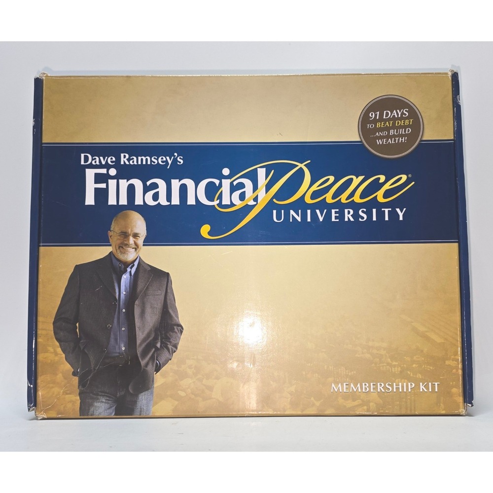 Dave Ramsey Financial Peace University Membership Kit Debt Wealth CD Workbook